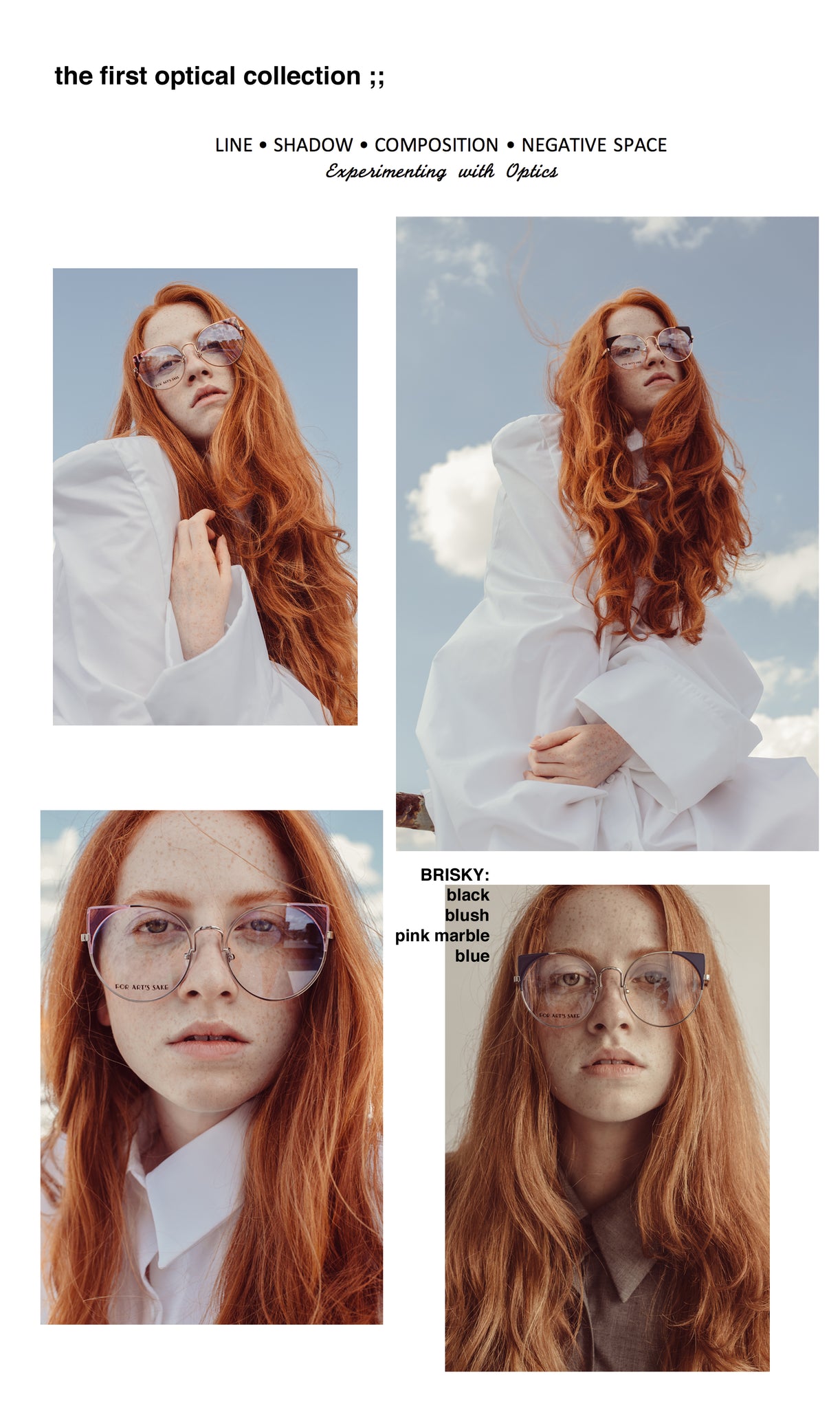 FOR ART'S SAKE OPTICAL COLLECTION EDITORIAL LOOKBOOK