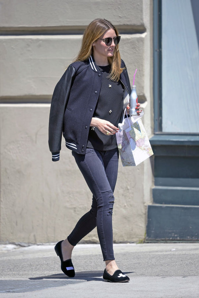 Olivia Palermo in New York City in For Art's Sake Honeytrap Black