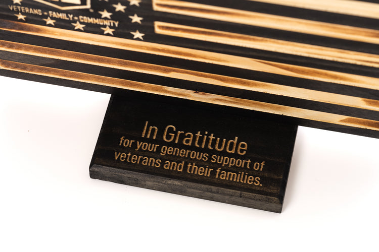 Product Image of Desktop Wooden Mission 22 Appreciation Flag #2