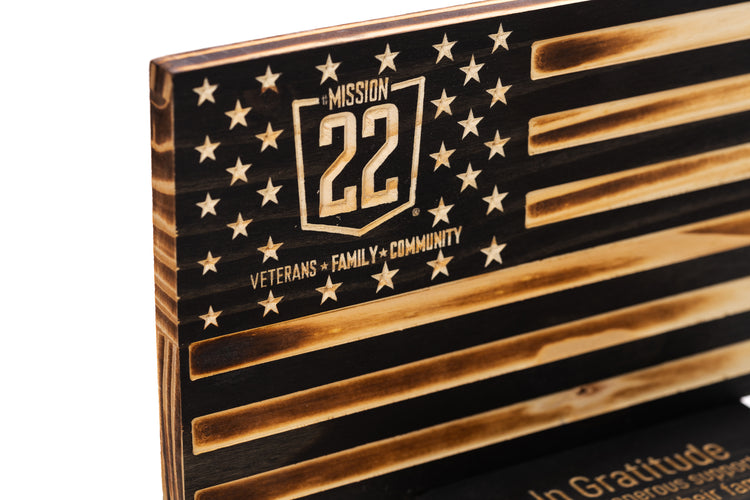 Product Image of Desktop Wooden Mission 22 Appreciation Flag #3