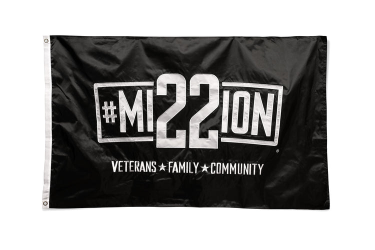 Mission 22 - American Flag printed Ribbon Logo