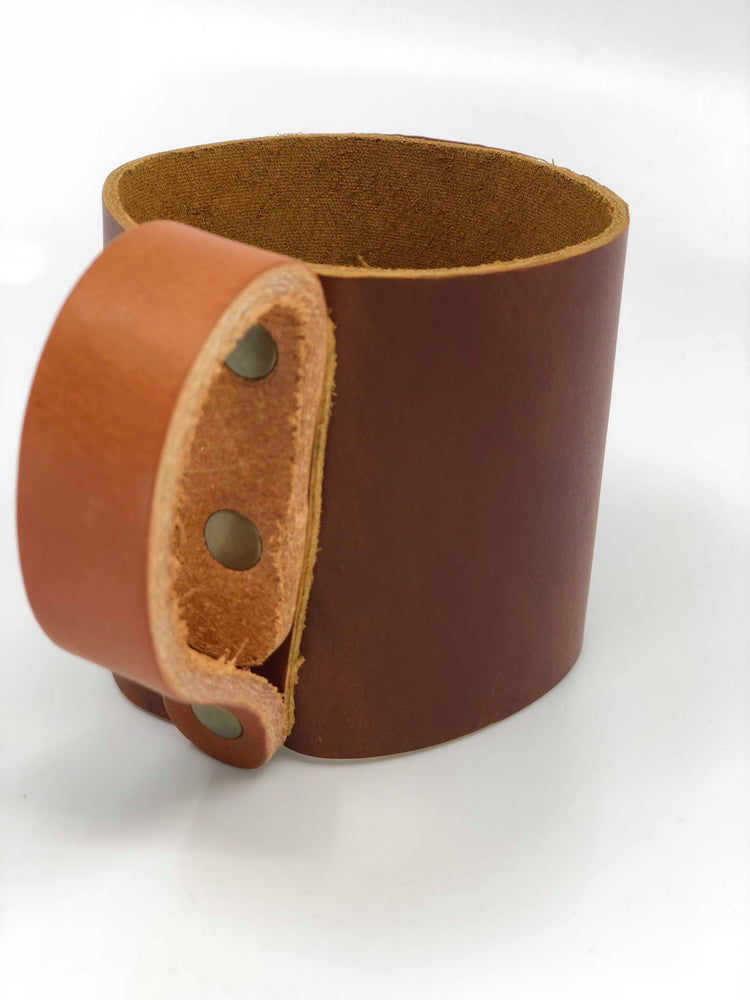 Custom Leather Tumbler, Insulated Leather Mug