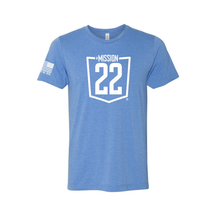 Product Image of Mission 22 Triblend Blue Tee #1