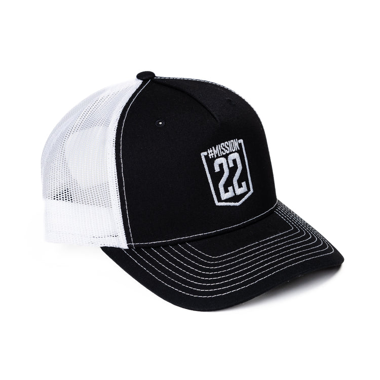 Product Image of Black & White Trucker Hat #1