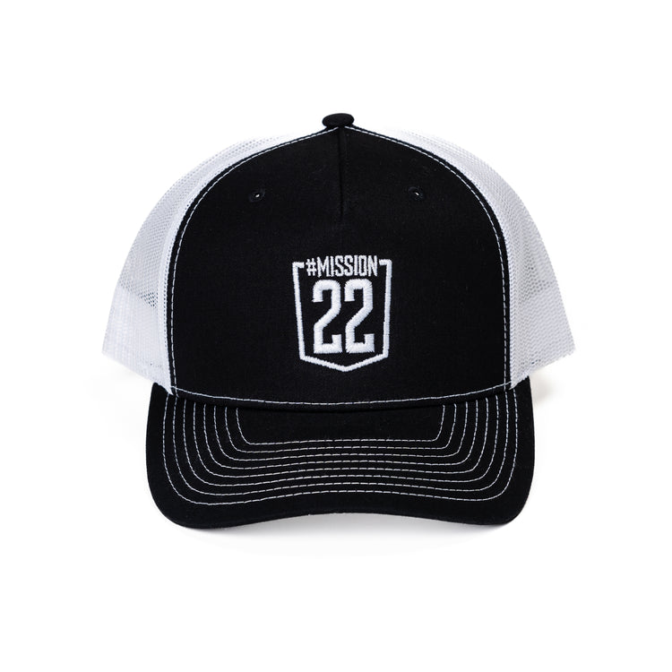 Product Image of Black & White Trucker Hat #2