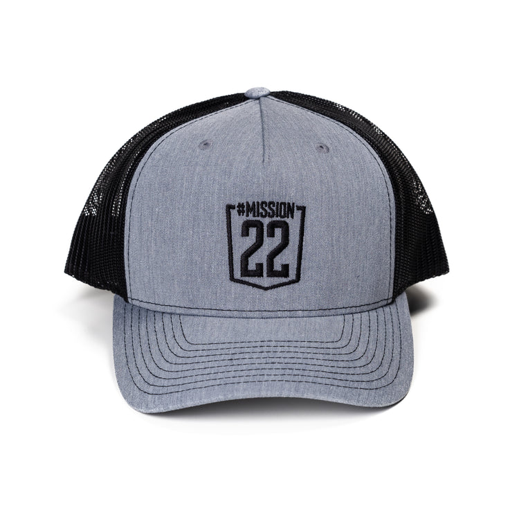 Product Image of Grey & Black Trucker Hat #2