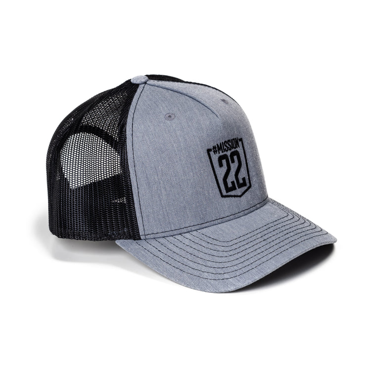 Product Image of Grey & Black Trucker Hat #1