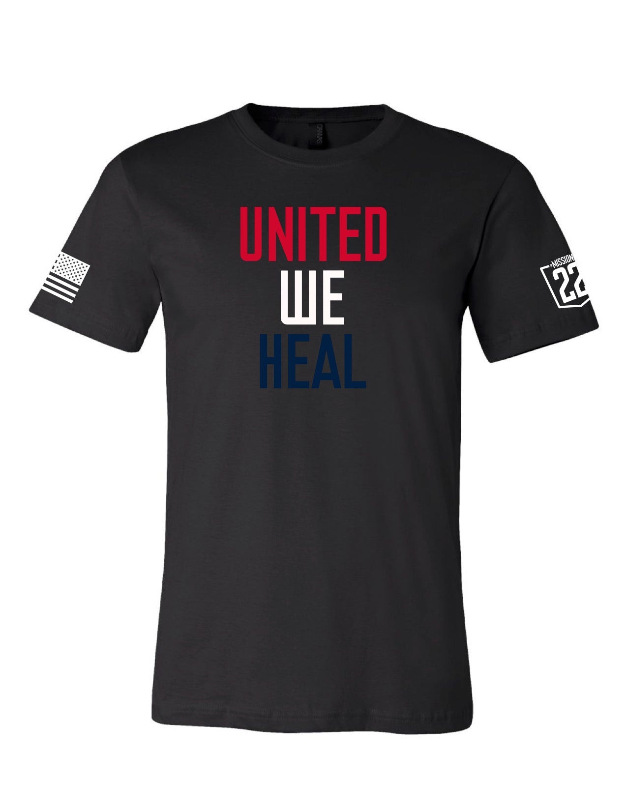 Product Image of M22- Red White and Blue United We Heal Tee #1