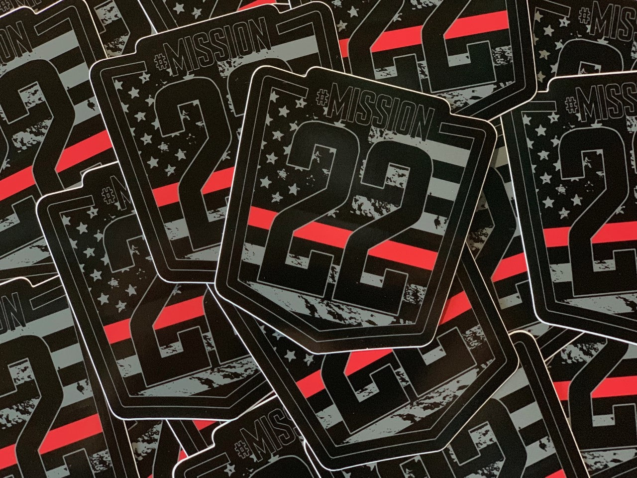 Product Image of Thin Red Line Decal #1