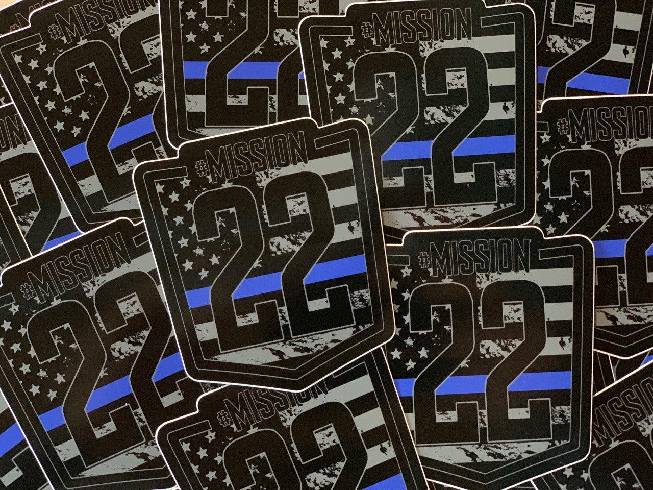 Product Image of Thin Blue Line Decal #1