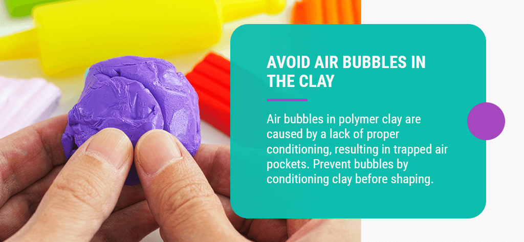 02 avoid air bubbles in the clay