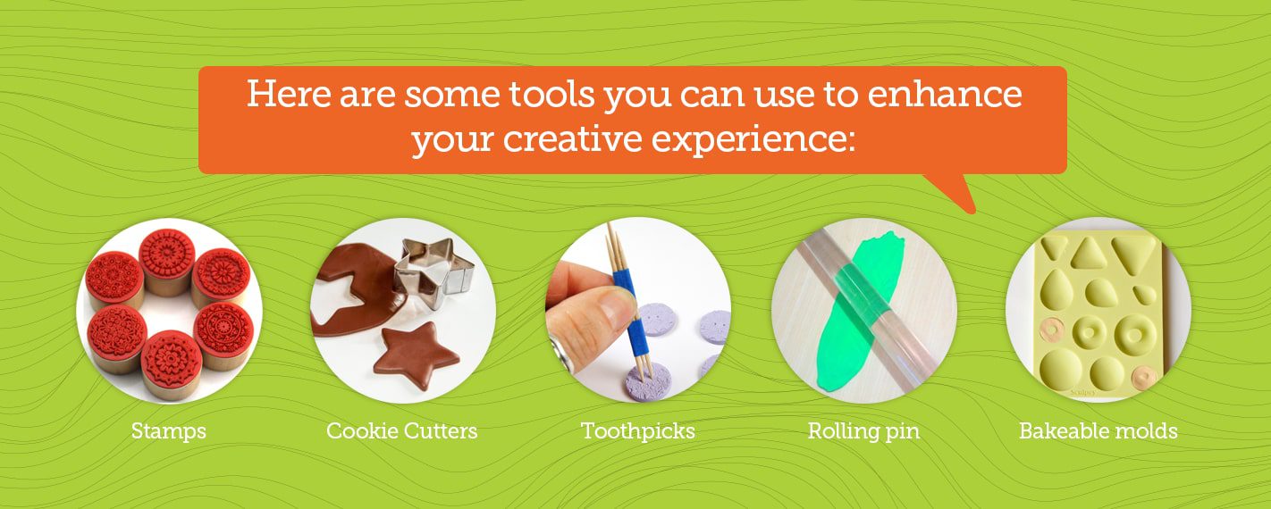 use tools to enhance your creative experience with clay
