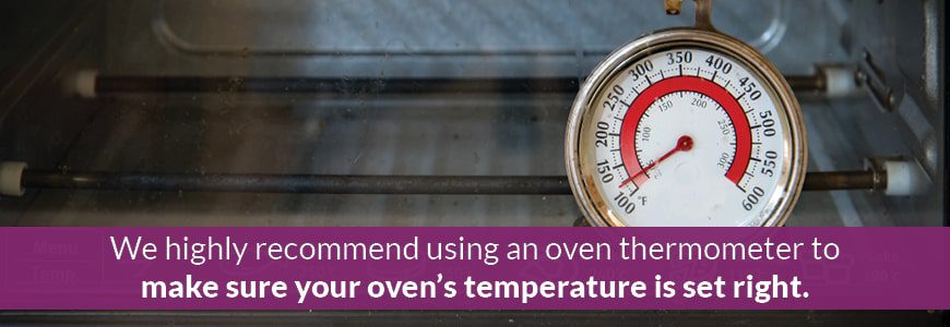 use an oven thermometer when baking clay