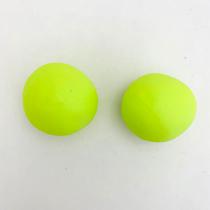 photo shows balls of clay