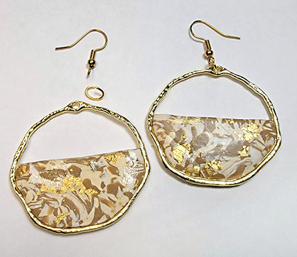 photo shows final earrings