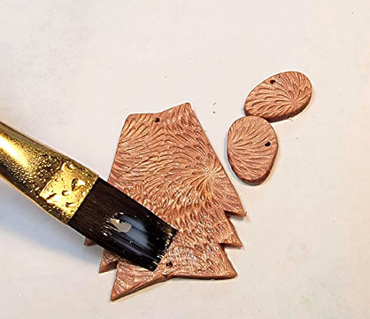 Sculpey Premo™ Copper Optical Illusion Earrings 