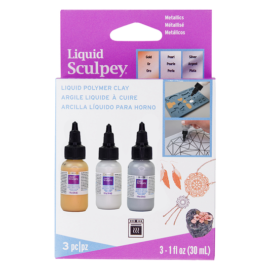 M00482x2 MOREZMORE Liquid Sculpey CLEAR Pack of 2 Liquid Bakeable Oven-Bake  Polymer Clay