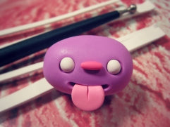 create polymer clay monster eyes