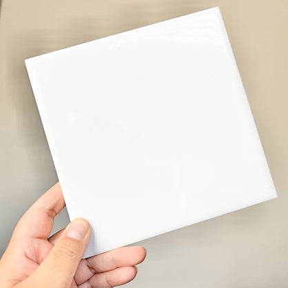 photo of small white tile