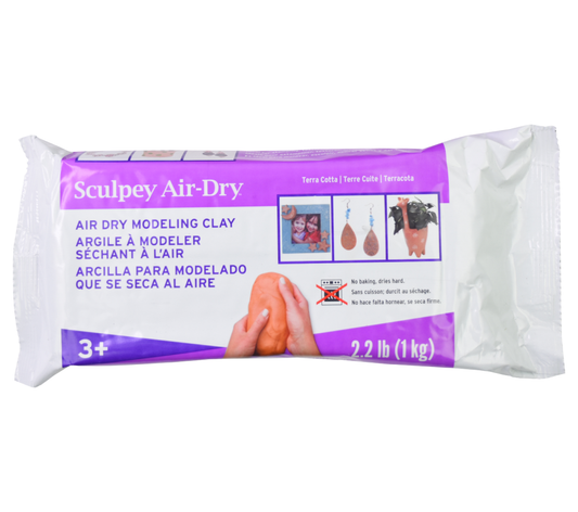 Sculpey Air-Dry Porcelain™ White, Non Toxic, Air Dry Clay, 1.1 pound bar  great for realistic looking flowers, intricate sculpting and jewelry making.