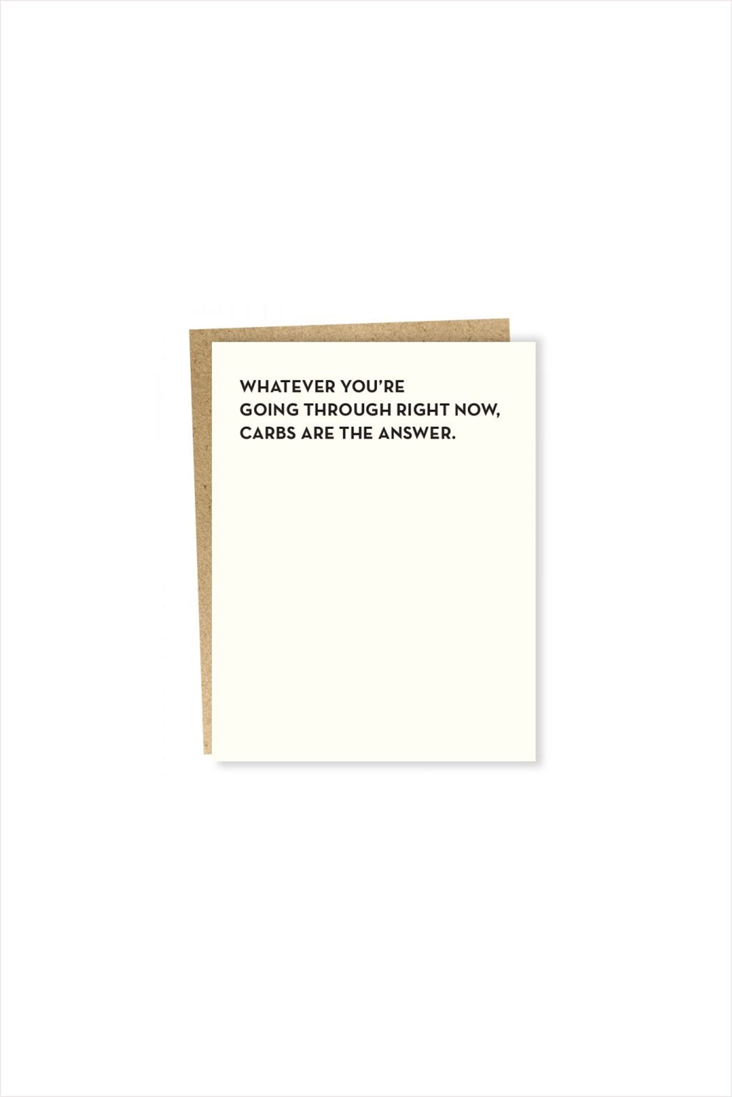 Carbs Card