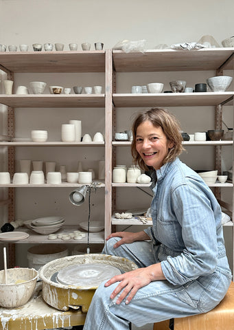 Olivia Horley potter in her studio