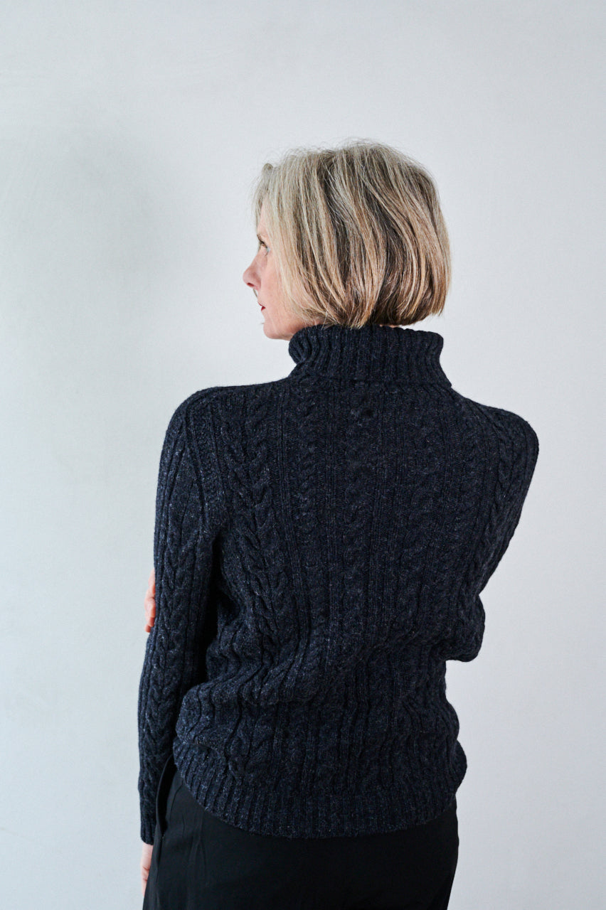 Womens Cable Knit Lambswool Jumper Freight Hhg