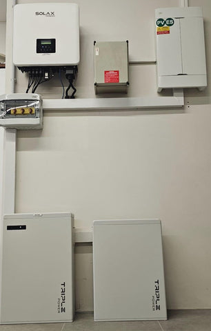 Residential Hybrid Installation in Fiji Solax battery and inverters