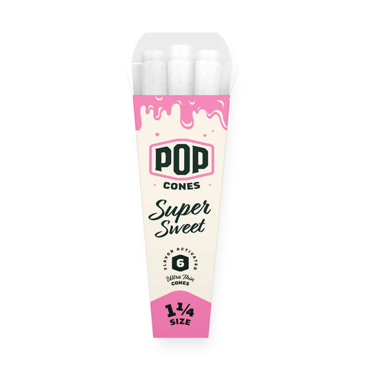 Pop Cones 'TROPICAL MANGO' 1 1/4 Size Pre-Rolled Retail Cones 84mm - 24  Count