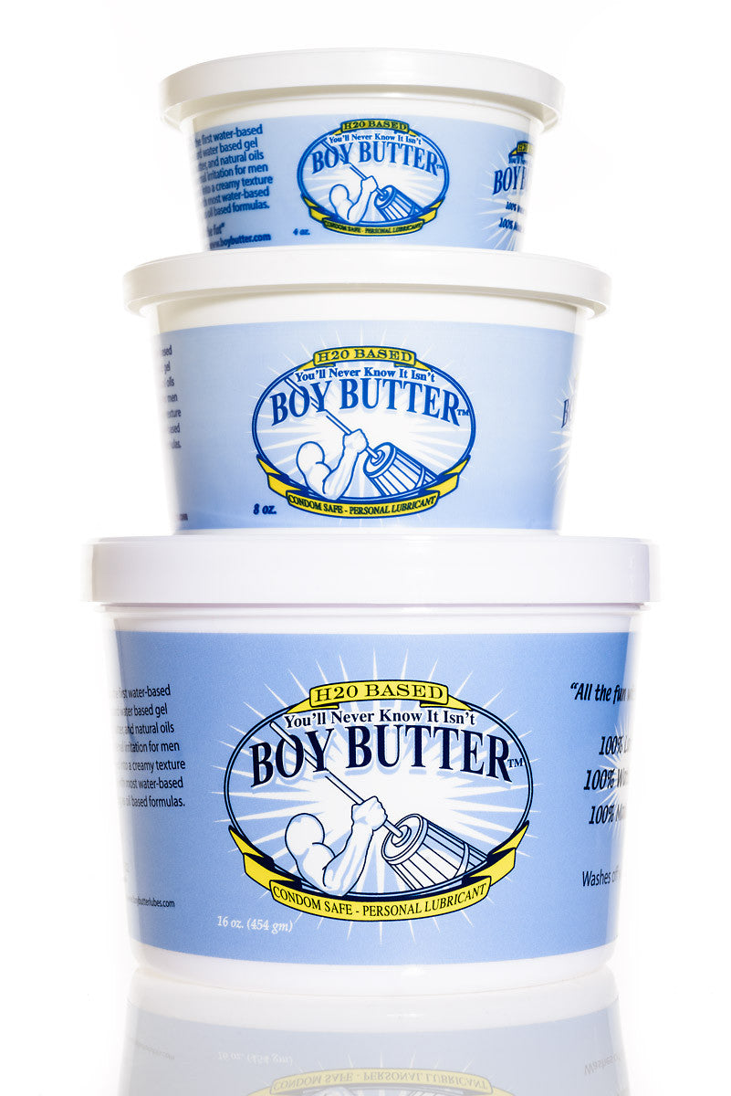 Boy Butter H2O 16 oz  Premium Water-Based Lubricant for Men