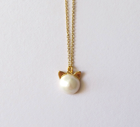 Benedicte / Cat Pearl Necklace at Found