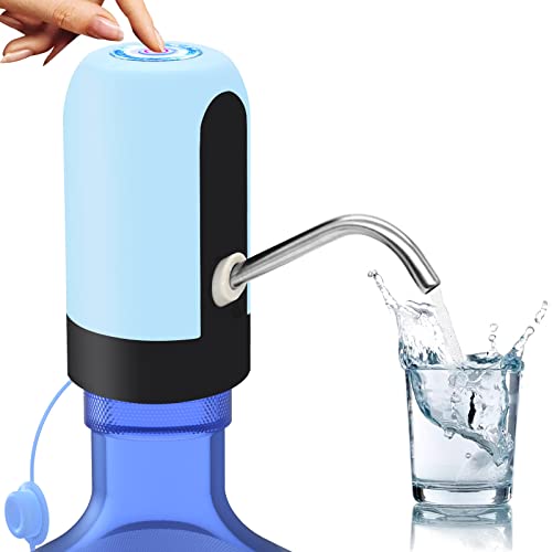 Water Bottle Pump, YOMYM 5 Gallon Water Pump Dispenser USB Charging  Portable Electric Drinking Water Bottle Dispenser Switch for Universal 5  Gallon