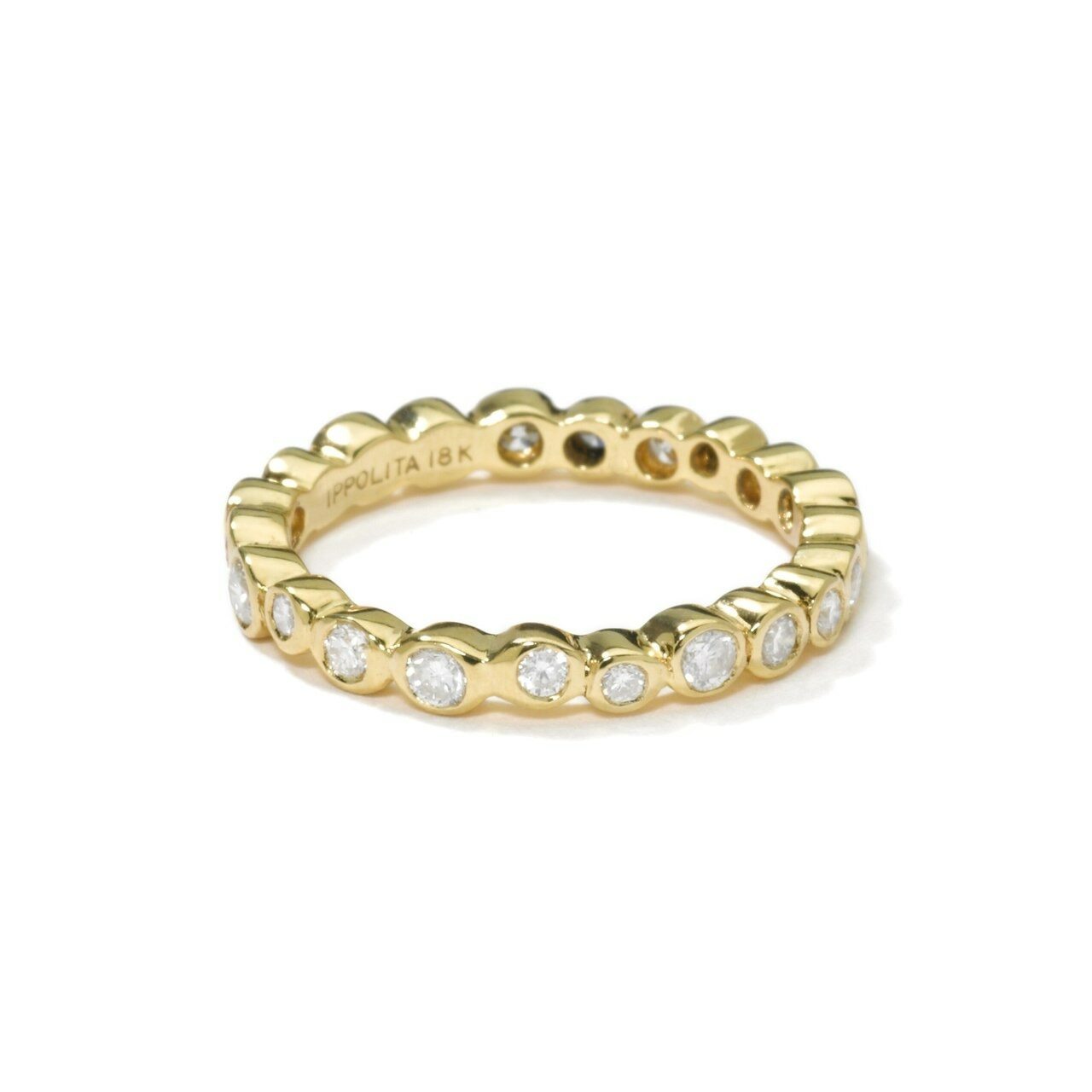 Starlet Band Ring in 18K Gold with Diamonds