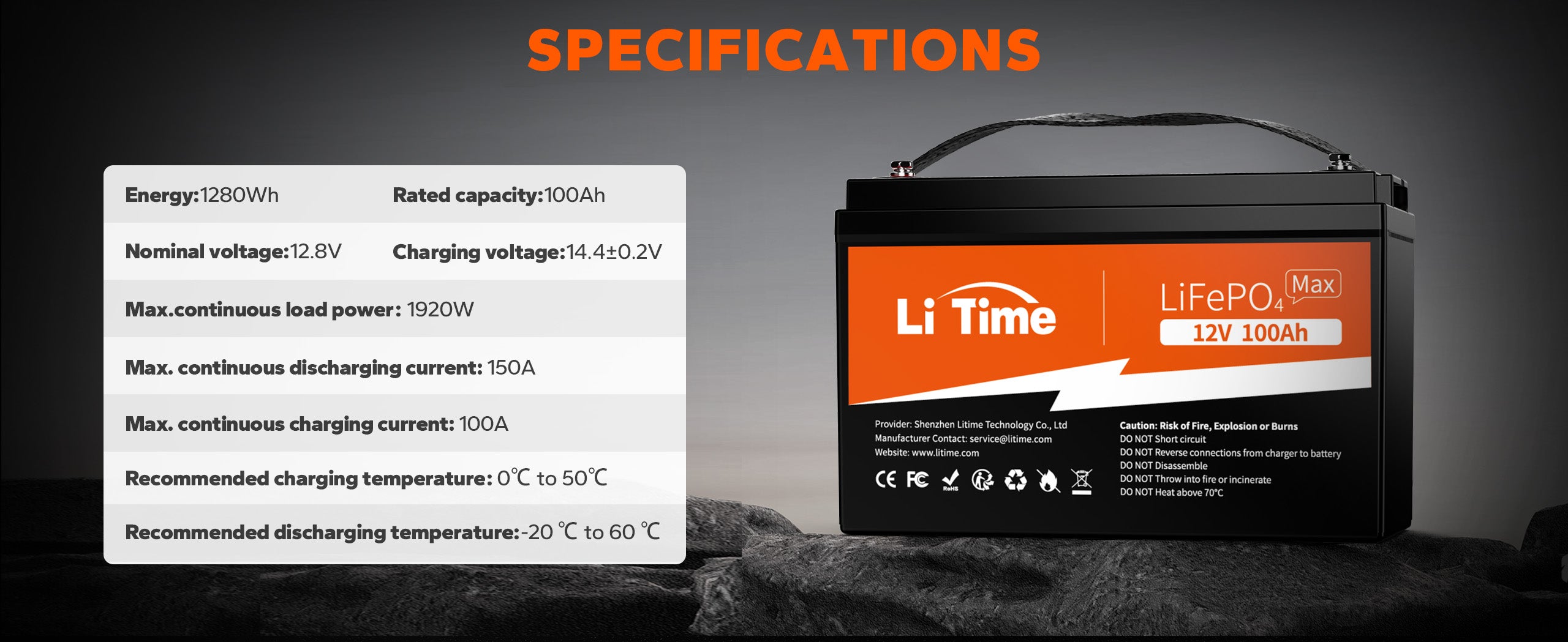 lifepo4 charging and discharging temperature