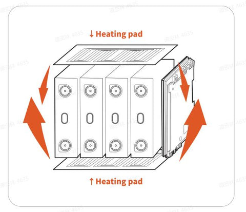 litime 12V 100ah self-heating lifepo4 battery