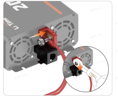 connect inverter to battery