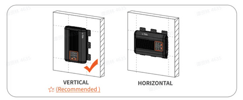 vertical mounting is preferred for installing dc-dc charger