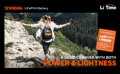 LiTime 12V 50Ah LiFePO4 Lithium Battery