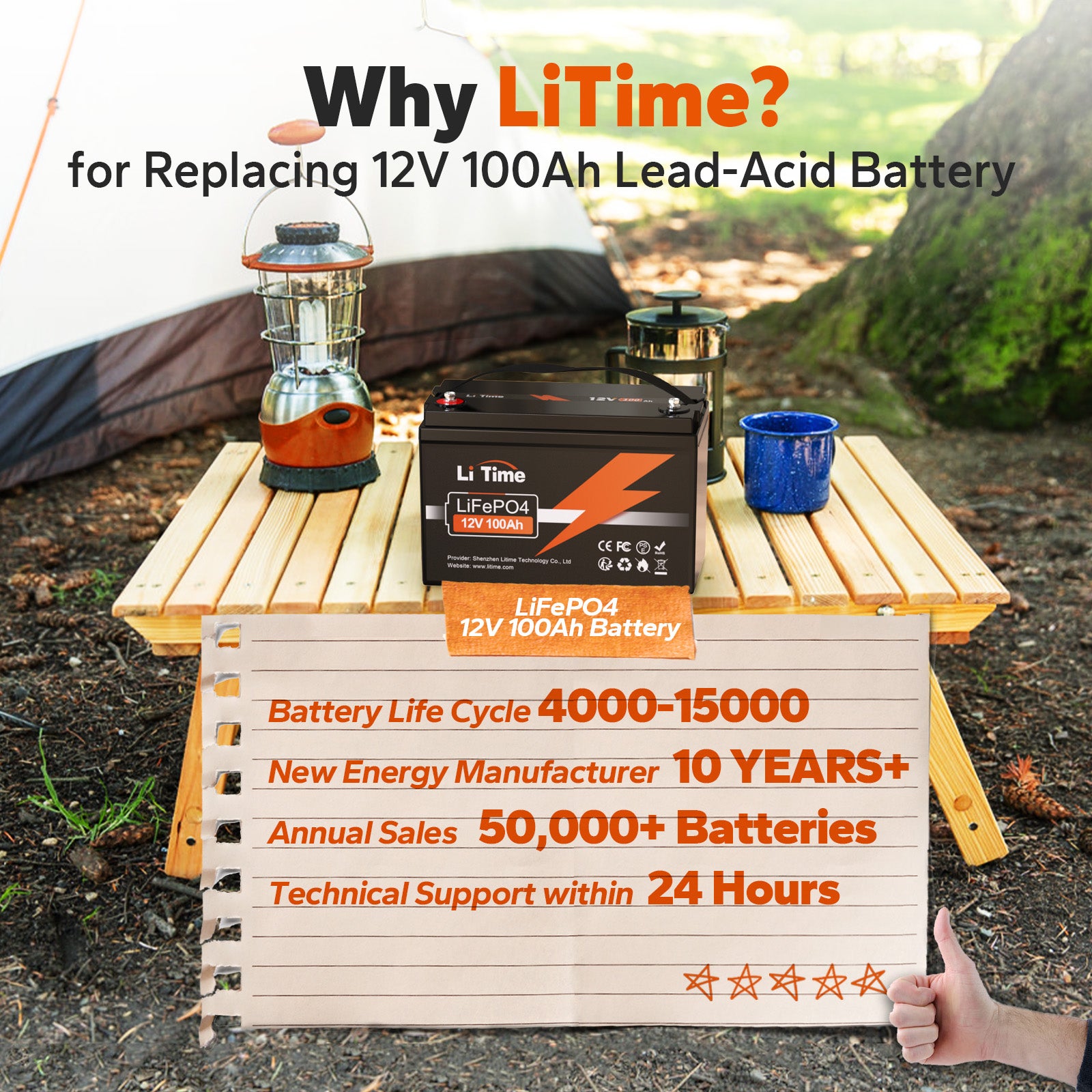 litime 12v 100ah lifepo4 battery