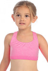 Bpc Kids Performance Baby Pink Sports Look Crop Top