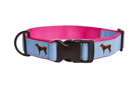 pink st louis blues dog collar