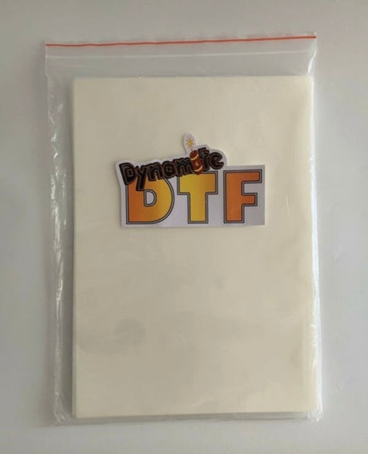 Premium DTF Transfer Film Sheets - Warm Peel - PET Transfer