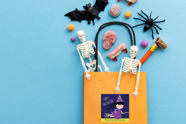 Personalized Halloween Bag with With Label