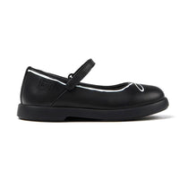 Camper For Kids Black Leather Mary Jane Shoes