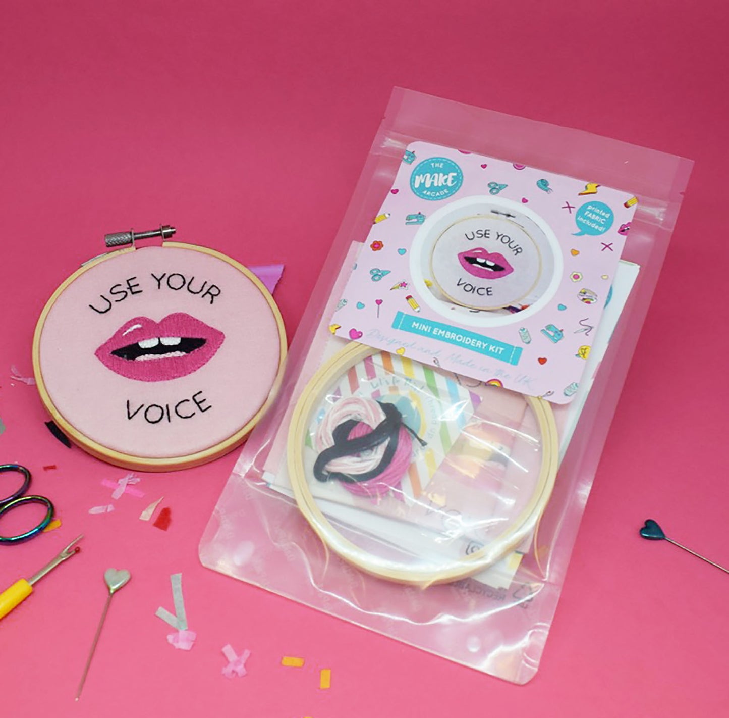 'Use your Voice' Mini Embroidery Kit
