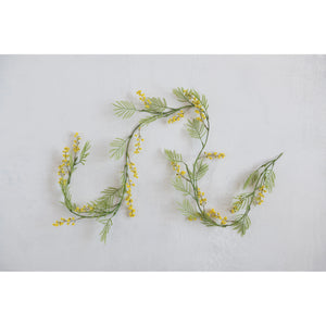Faux Botanical Garland with Yellow Flowers - Harmony