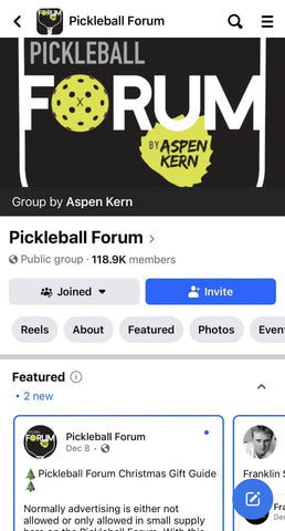 Pickleball Facebook Group - Pickleball Forum