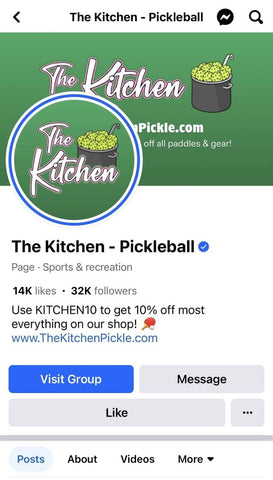 Pickleball Facebook Group - The Kitchen