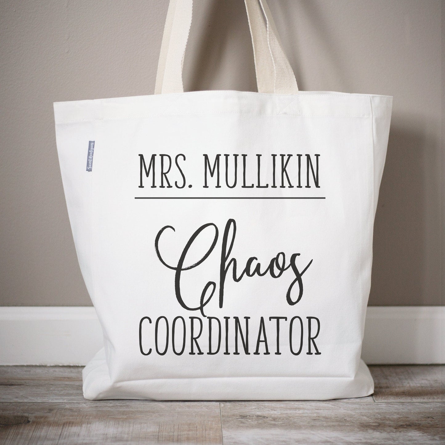 Custom Teacher Canvas Tote Bag Personalized Teacher Tote Bag 