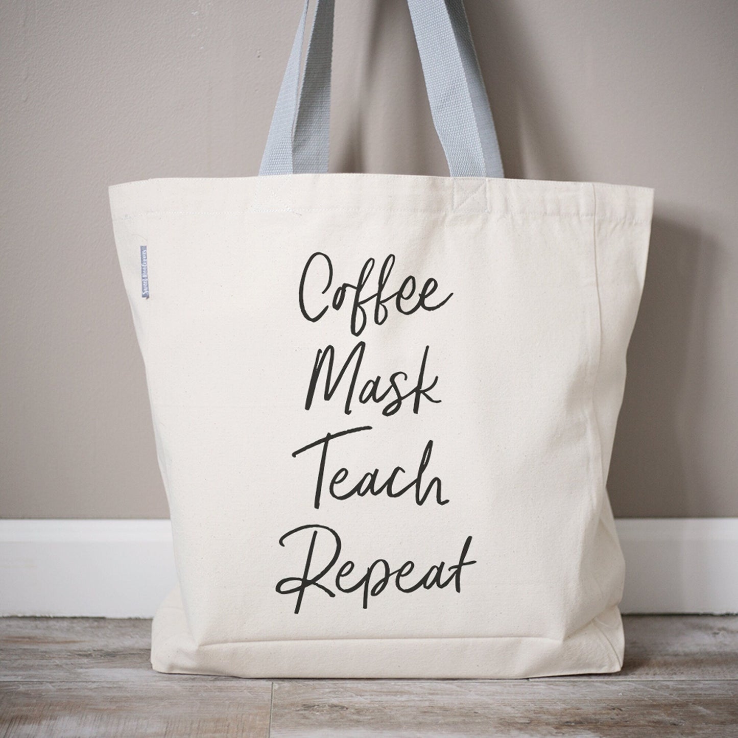 Custom Teacher Canvas Tote Bag Personalized Teacher Tote Bag 